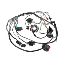 Motorcycle Atv Pit Bike Go Kart Full Complete Electrics Wiring Harness Stator 6 Coil for 50-125cc -LL