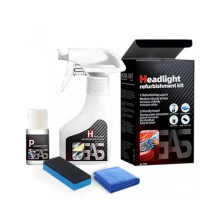 (Only Spray) (Bundle) 180ml Headlight Restoration Polish Kit - No Sanding Anti-Yellowing Cleaner for Foggy Scratched Plastic Lens