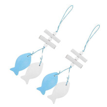 Wooden Nautical Pendant for Decoration 2Pcs Beach Themed Wall Decor