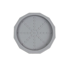 Espresso Tamper Mat Pour-over Coffee Tamper Mat Round Food Grade Silicone Compact Anti Slip Coffee Tamping Pad Gray