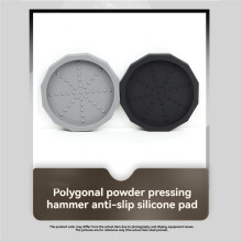 Espresso Tamper Mat Pour-over Coffee Tamper Mat Round Food Grade Silicone Compact Anti Slip Coffee Tamping Pad Black