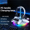 3-in-1 Charging Dock for PS5 Wireless Controller Fast Charging Dock RGB Ambient Lighting Headphone Storage Stand 3