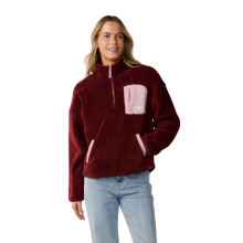 (XL, Dark Plum) Rip Curl Womens Party Pack Polar Half Zip Fleece