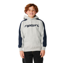 (10 Yrs, Grey Marle) Rip Curl Kids Archive Panel Hoodie