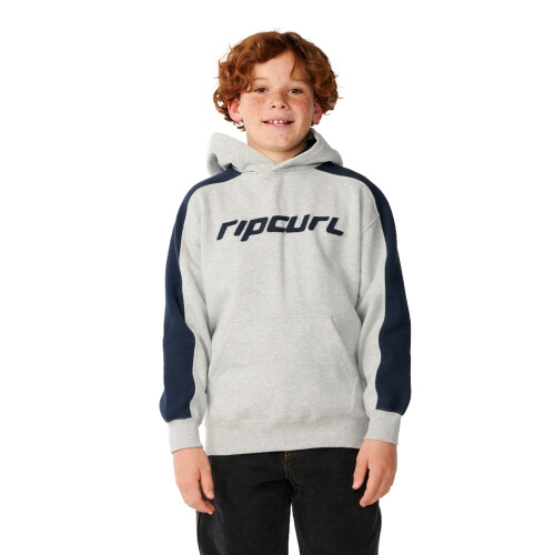 (10 Yrs, Grey Marle) Rip Curl Kids Archive Panel Hoodie