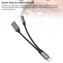 Kompakter USB-C auf 3,5mm Adapter, Schnellladen,
