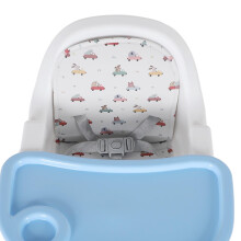 Bequemer Babyhochstuhl, faltbar, Blau, verstellbar