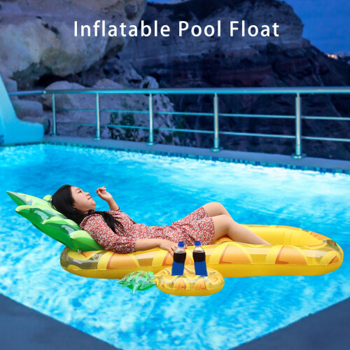 Pool-Schwimmfloß Ananas 170x88cm aufblasbar