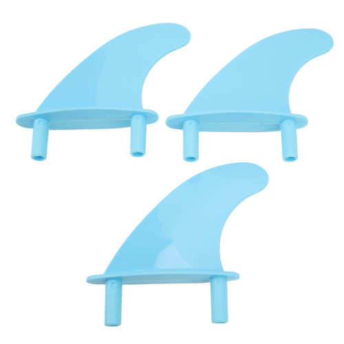 Wassersport Zubehör: 3er Set Surfbrettflossen,