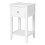 Levede Bedside Table Slim Modern End Table Drawer & Shelf Bedroom White 9