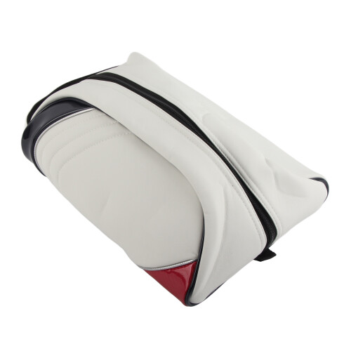 PU-Leder Golfschuh-Beutel, Zubehörtasche, weiß 1