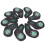 Golf Eisen Cover 9er Set schwarz 4