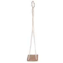 Topfhalter Gelb 10cm, Hängeregal aus PU-Leder und