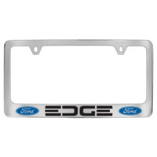 Ford Edge License Plate Frame (2 Hole/Brass Chrome/Wide)