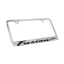 Ford Fusion Script Chrome Plated Metal License Plate Frame Holder