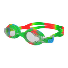 TYR Youth Tie Dye Swimple Goggles Green/Orange 7.5 x 2.5 x 2 inches