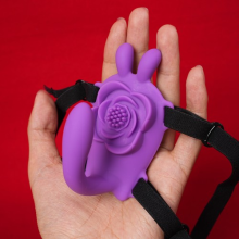 Wearable Strap-on Dildo Vibrator Butterfly for Women Clitoris Stimulator Sex Toy