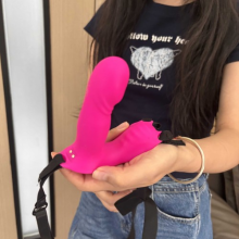 Wearable-Rabbit-Vibrator-Clit G-Spot Rotating Massager Dildo Sex Toys For Women