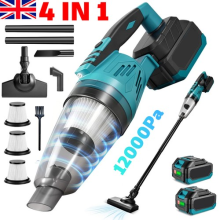 12KPA Cordless Handheld Vacuum Cleaner For Makita 18V Battery with 2 Battery Car