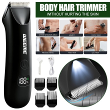 Body Hair Men's Pubic Hair Trimmer Electric Groin & Body Hair Shaver for Balls