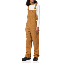 Dickies mens Big Duck Bib overalls and coveralls workwear apparel Brown Duck 48W x 32L US