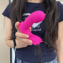 Wearable Rotating Dildo Vibrator G-spot Clit Massager Powerful Sex Toys Women