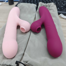 Telescopic Thrusting Rabbit Sucking Clitoral Dildo Vibrator Sex Toys for Women