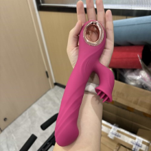 G-Spot-Vibrator-Dildo-Clit-Licking-Suck Tongue Oral-Massager Sex Toys for-Women