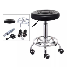 Ergonomic Saddle Stool Swivel Adjustable Salon Chair Rolling Massage Barber