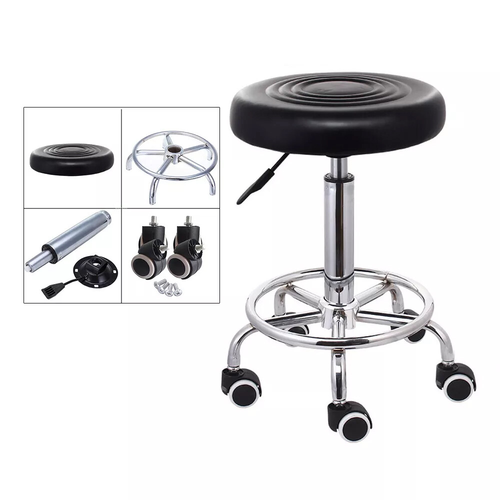 Ergonomic Saddle Stool Swivel Adjustable Salon Chair Rolling Massage Barber