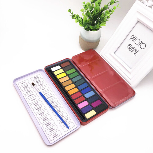 Aquarell Malbox mit 24 Farbtönen 1
