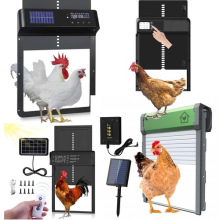 Automatic Chicken Coop Door Chicken Flap Electric Timer Solar Powered Waterproof