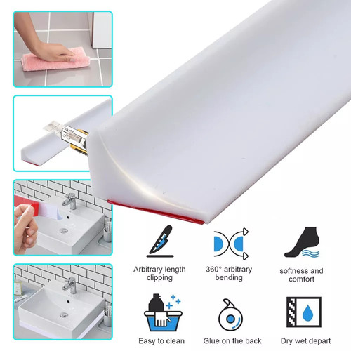 3M PVC Quadrant Trim,Flexible Laminate Beading Self Adhesive Plastic Wall Corner