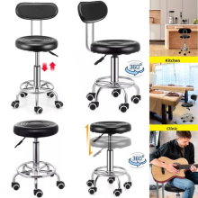 Adjustable Beauty Spa Salon Stool Massage lift-Hairdressing Swivel UK Bar Stool.