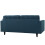 Empress Upholstered Fabric Loveseat - Azure 3