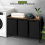 Triple Laundry Sorter Basket With Shelf 3 Bag Hamper Clothes Storage Organizer 1