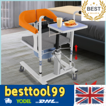 Adjustable Hydraulic Patient Lift Wheelchair Transfer Nursing Chair 180ÂBackrest