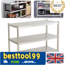 Stainless Steel Work Table Commercial Catering Table Kitchen Prep Table 80X40CM