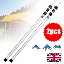 2xTarp Tent Poles Telescopic Adjustable Aluminum Awning Canopy Support Rod