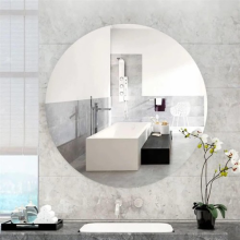 Modern Wall Mount Self-adhesive Plain Bathroom Acrylic Mirror Frameless Mirror
