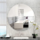 Modern Wall Mount Self-adhesive Plain Bathroom Acrylic Mirror Frameless Mirror 1