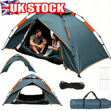 1-2 Man Automatic Instant Double Layer Pop -Up Camping Tent Outdoor Garden