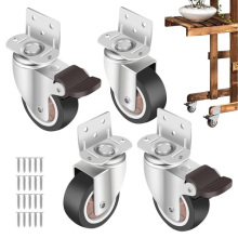 Furniture Castors Set Of 4 Heavy Duty 2 Inch Swivel Wheels With Screws