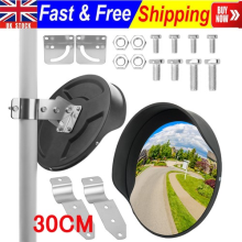 30cm Convex Car Outdoor Garage Driveway Security Safety Blind Spot Bend Mirror