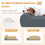 Multi-Pet Comfort Set (2-Piece) – Memory Foam Dog Bed & Compact Plush Cat Tree 7