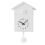 Modern Cuckoo Clock Bird Wall Clock House Quartz Decor White Intelligent ABS top 2