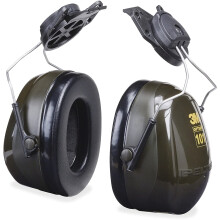 Auricular 3M Peltor Optime 101, montable en casco, verde