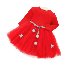 Kleinkind Mädchen Prinzessin Kleid Rot 80
