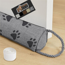 Gorilla Grip Heavy Duty Door Draft Stopper 36"""" Blocks Hot Cold Air Wind Noise for Gaps Up to 3 Under Doors All Season Bottom Drafter Blocker Ea