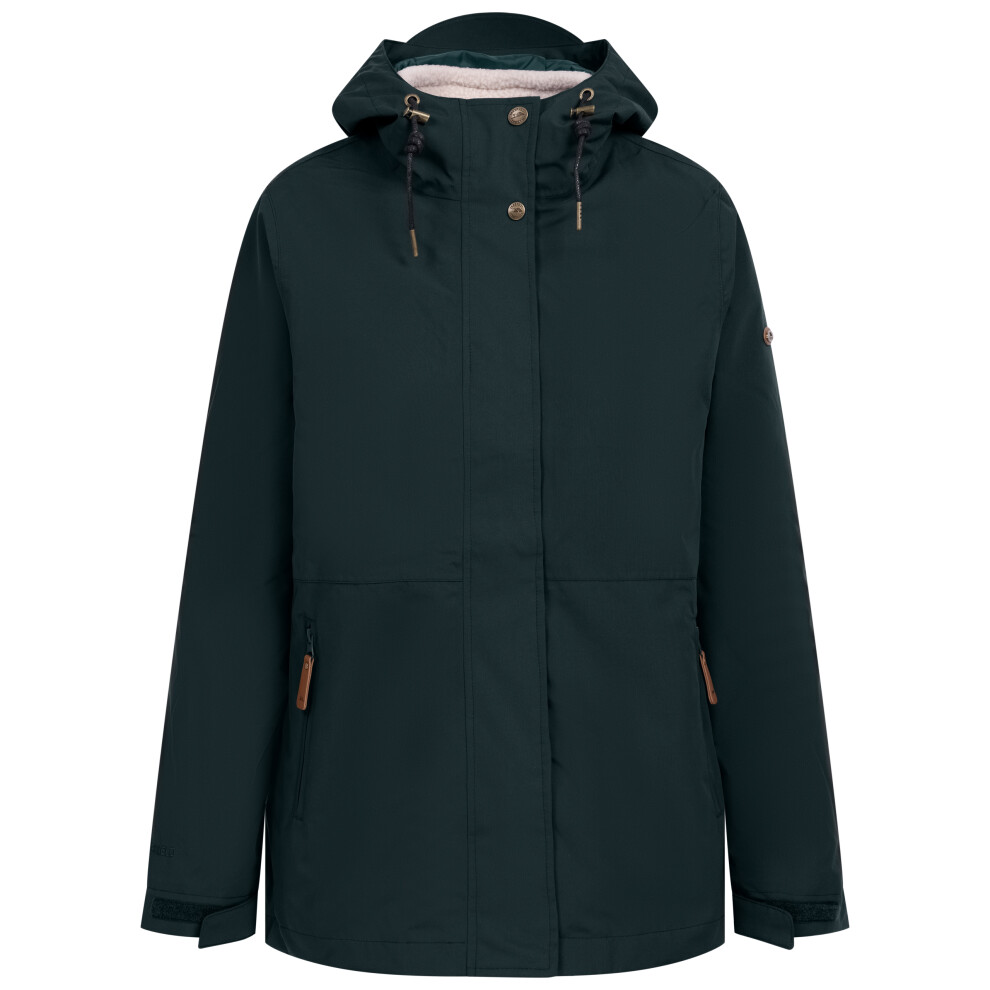 Trespass (6, Dark Green) Womens Waterproof 3 In 1 Jacket - Kamila - Image 3